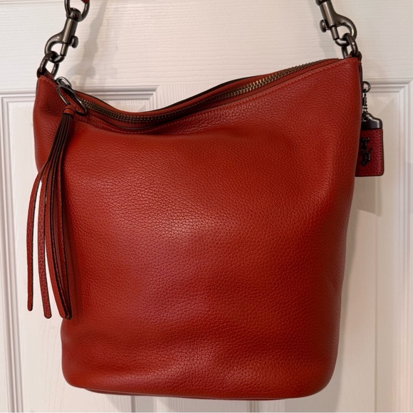 Coach 1941 Pebbled Leather Duffel in Chili - Picture 2 of 10